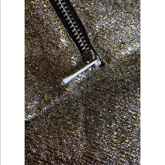 1.State Gold Silver Metallic Short Sleeveless Mini Cocktail Party Dress Women XL - Picture 6 of 12